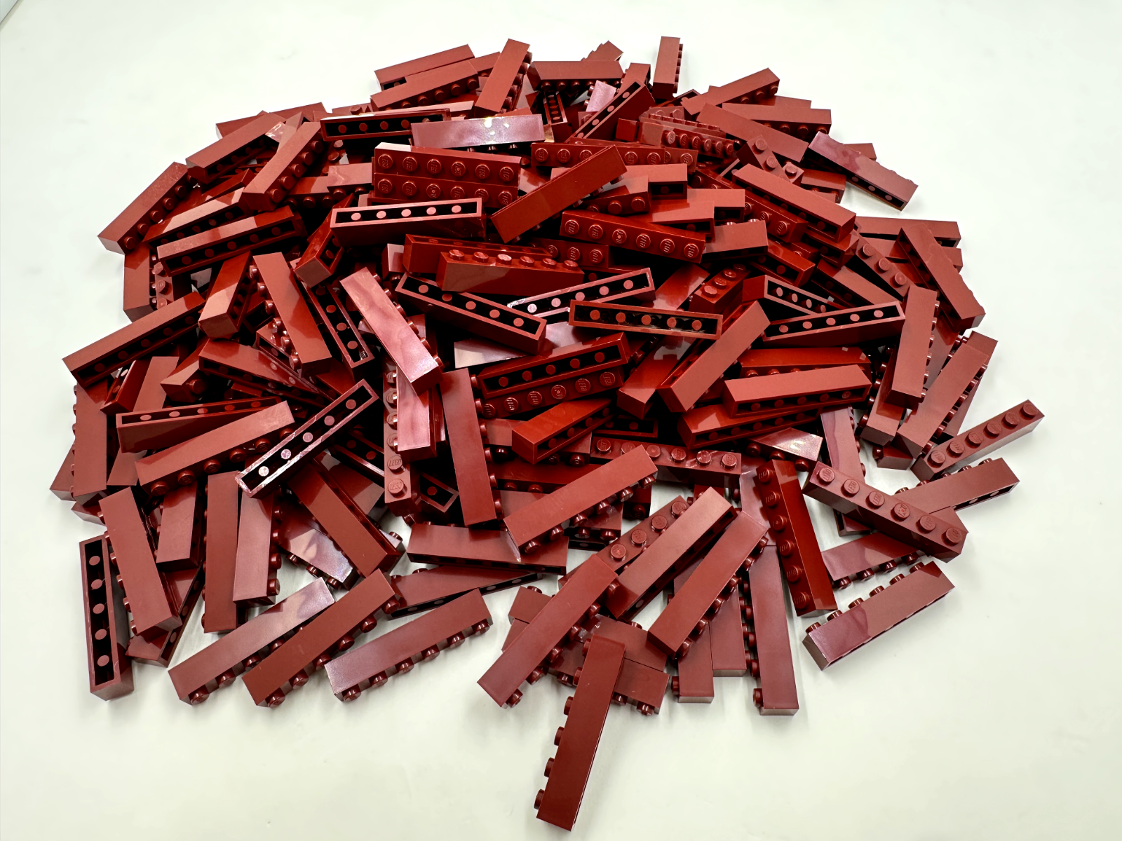 LEGO Pack of 100x New Dark Red Brick 1 x 6 BULK BRICKS