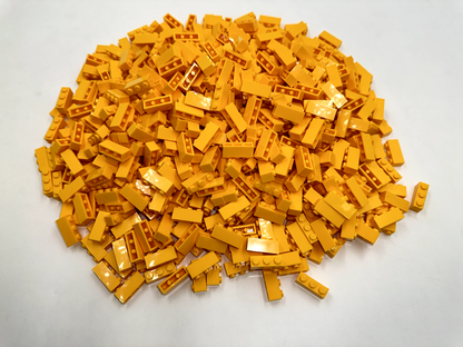 LEGO Pack of 100x New Bright Light Orange Brick 1 x 3 BULK BRICKS