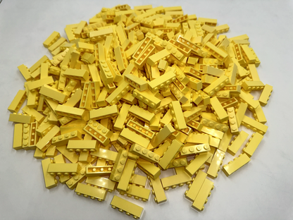 LEGO Pack of 100x New Bright Light Yellow Brick 1 x 4 BULK BRICKS