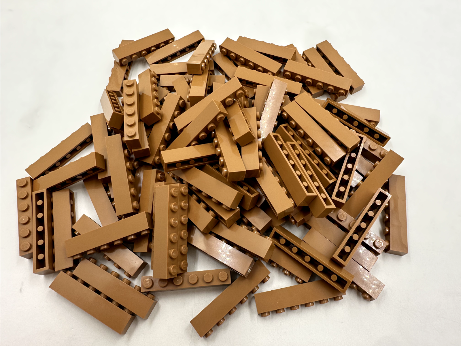 LEGO Pack of 200x New Medium Nougat Brick 1 x 6 BULK BRICKS