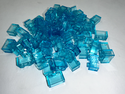 LEGO Pack of 200x New Trans-Light Blue Brick 1 x 2 BULK BRICKS