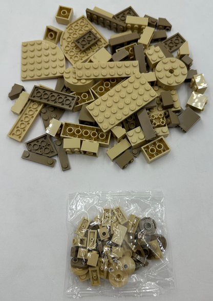 NEW LEGO Assorted Bulk Brick Pack: Tan