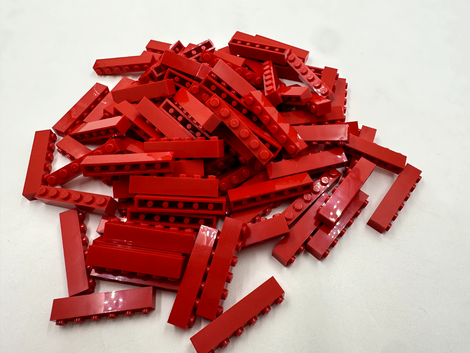 LEGO Pack of 200x New Red Brick 1 x 6 BULK BRICKS