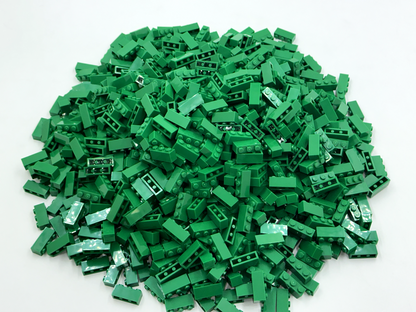 LEGO Pack of 100x New Green Brick 1 x 3 BULK BRICKS