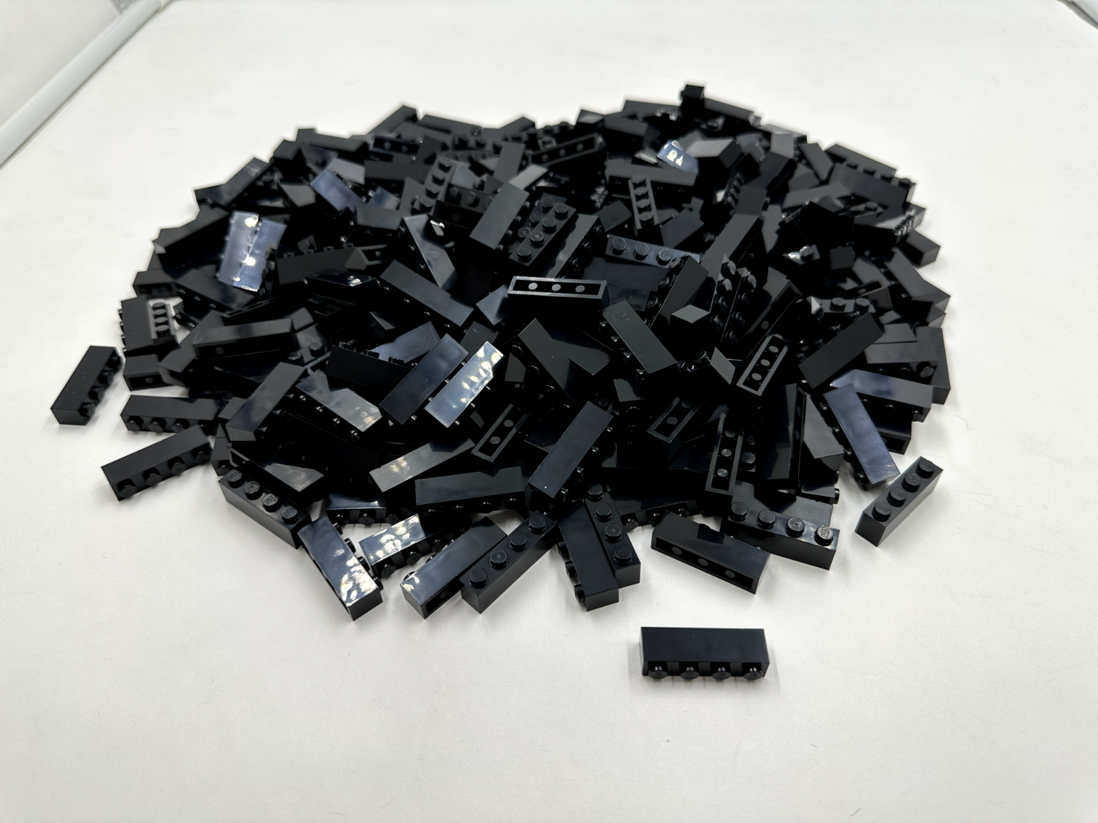 LEGO Pack of 100x New Black Brick 1 x 4 BULK BRICKS