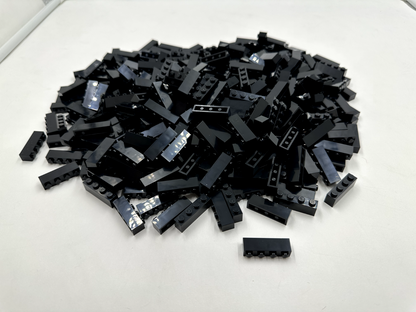 LEGO Pack of 100x New Black Brick 1 x 4 BULK BRICKS