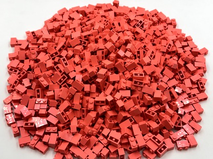 LEGO Pack of 100x New Coral Brick 1 x 2 BULK BRICKS