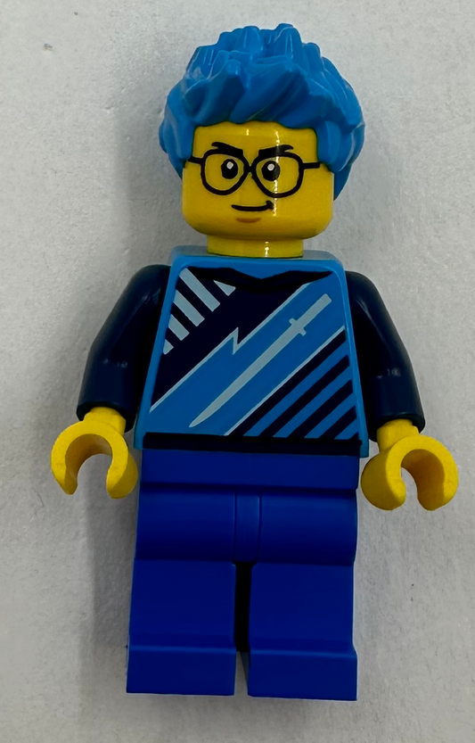 LEGO CITY: Gaming Tournament Truck: City minifigure, male, blue 60388 town