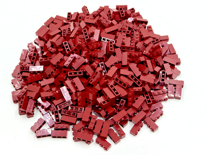 LEGO Pack of 100x New Dark Red Brick 1 x 3 BULK BRICKS