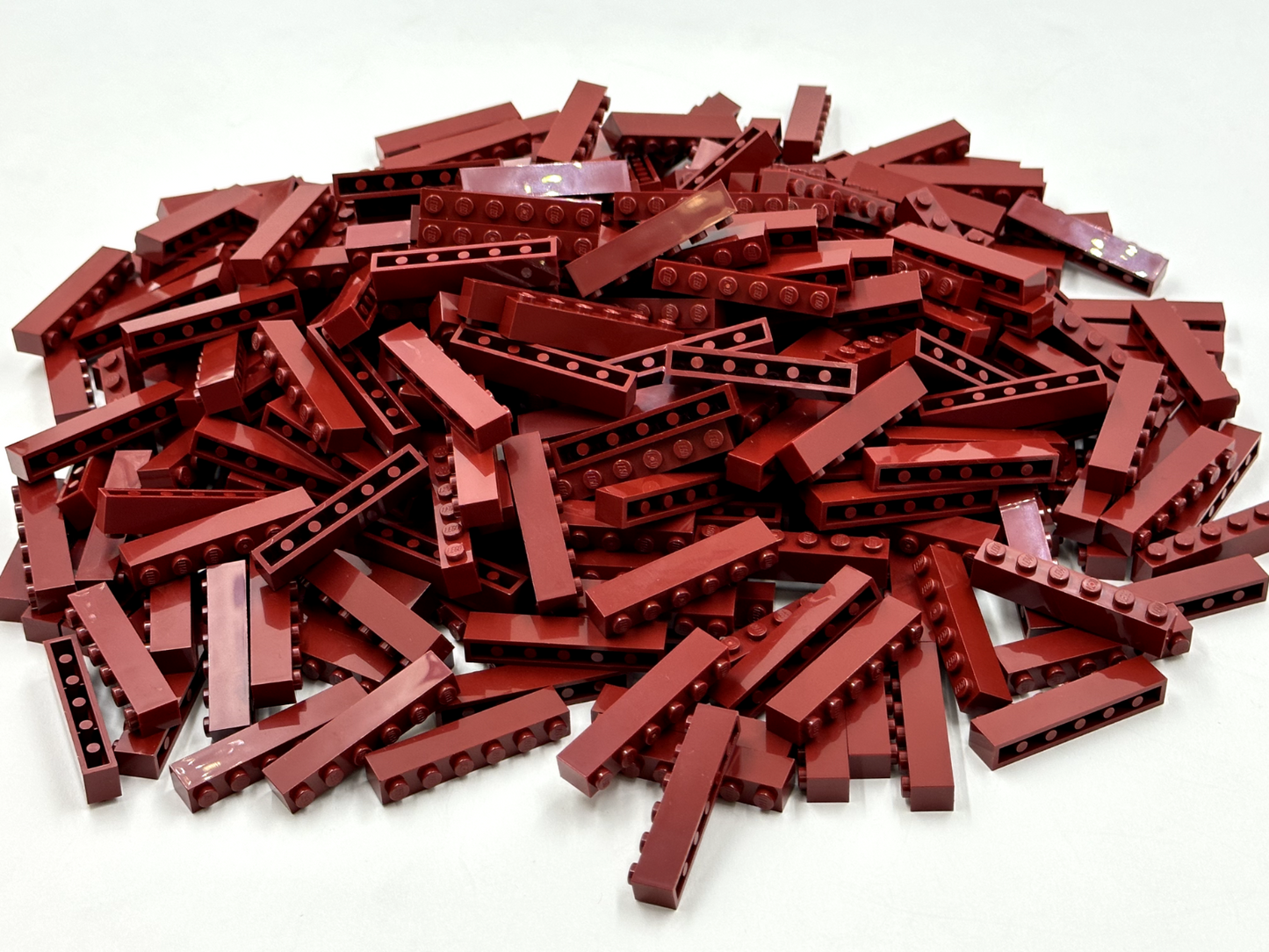 LEGO Pack of 100x New Dark Red Brick 1 x 6 BULK BRICKS