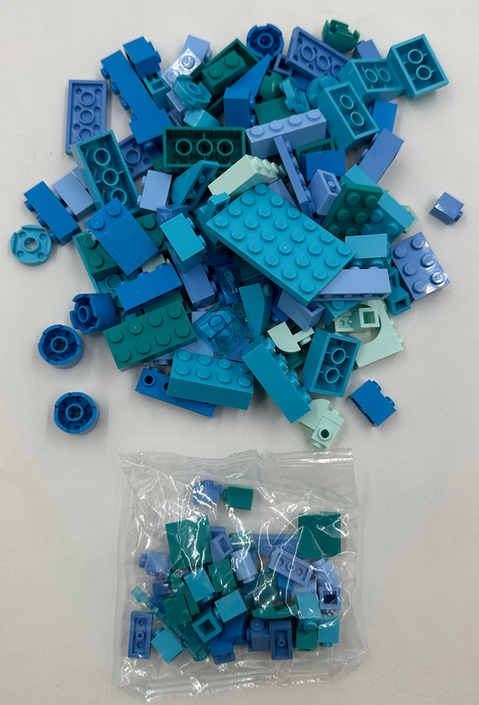 NEW LEGO Assorted Bulk Brick Pack: Light Blue