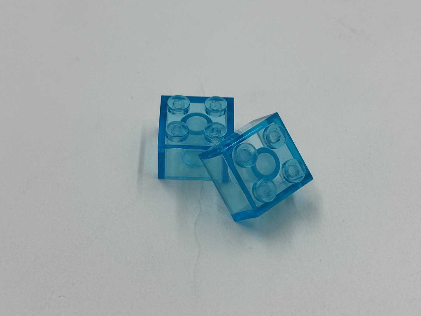 LEGO Pack of 1x New Trans-Light Blue Brick 2 x 2  BULK BRICKS