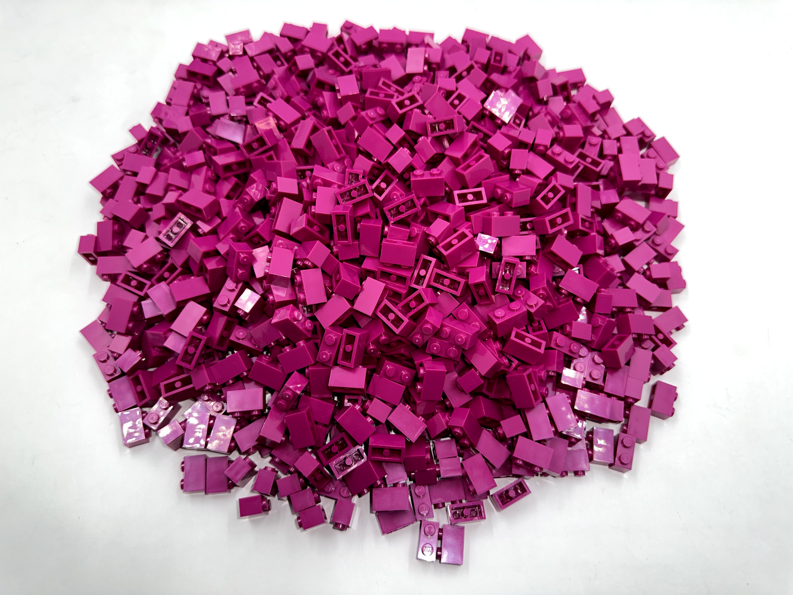 LEGO Pack of 200x New Magenta Brick 1 x 2 BULK BRICKS