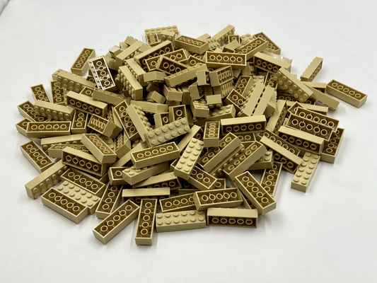 LEGO Pack of 100x New Tan Brick 2 x 6  BULK BRICKS