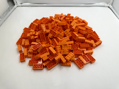 LEGO Pack of 200x New Orange Brick 2 x 4  BULK BRICKS
