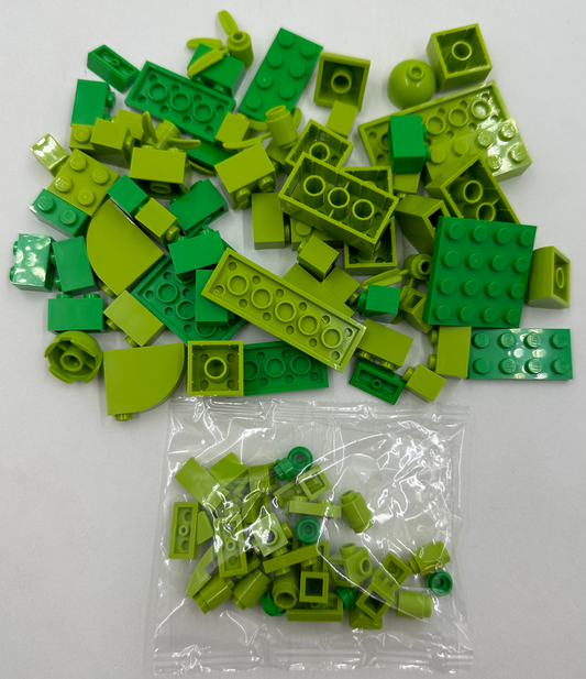 NEW LEGO Assorted Bulk Brick Pack: Light Green