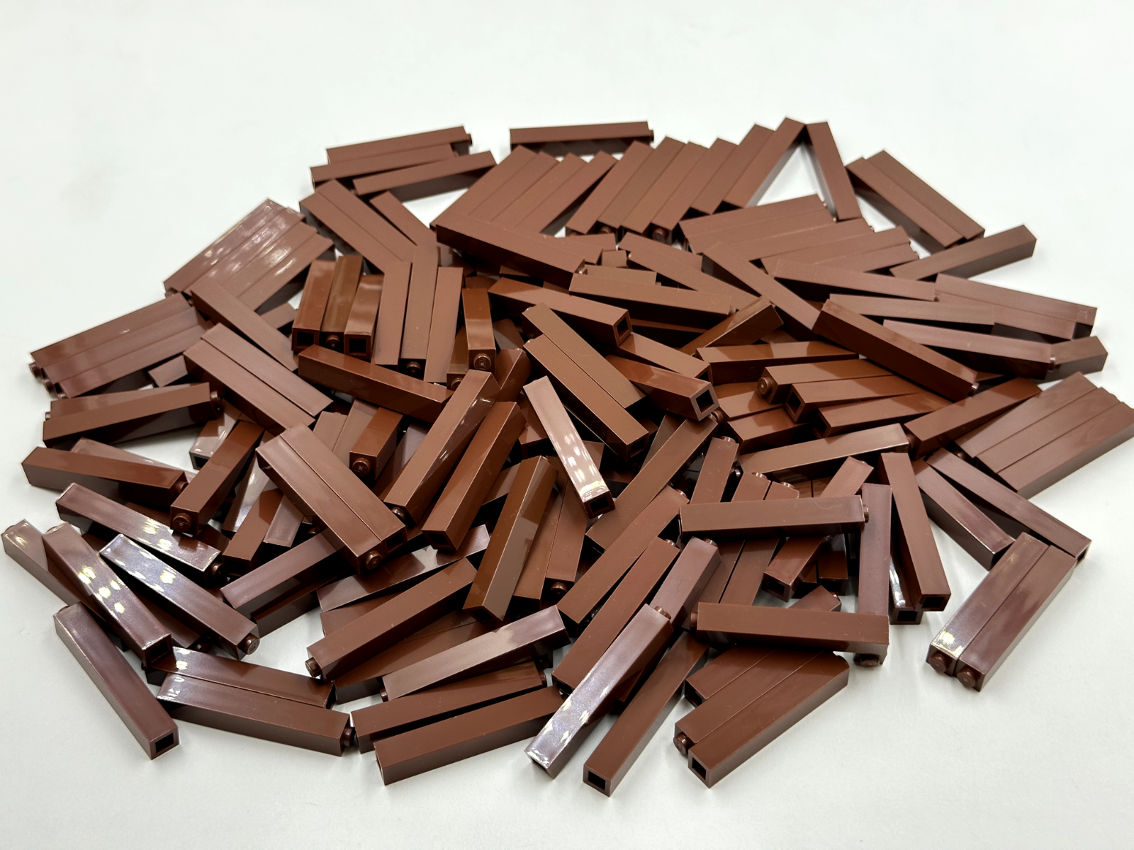 LEGO Pack of 200x New Reddish Brown Brick 1 x 1 x 5 BULK BRICKS