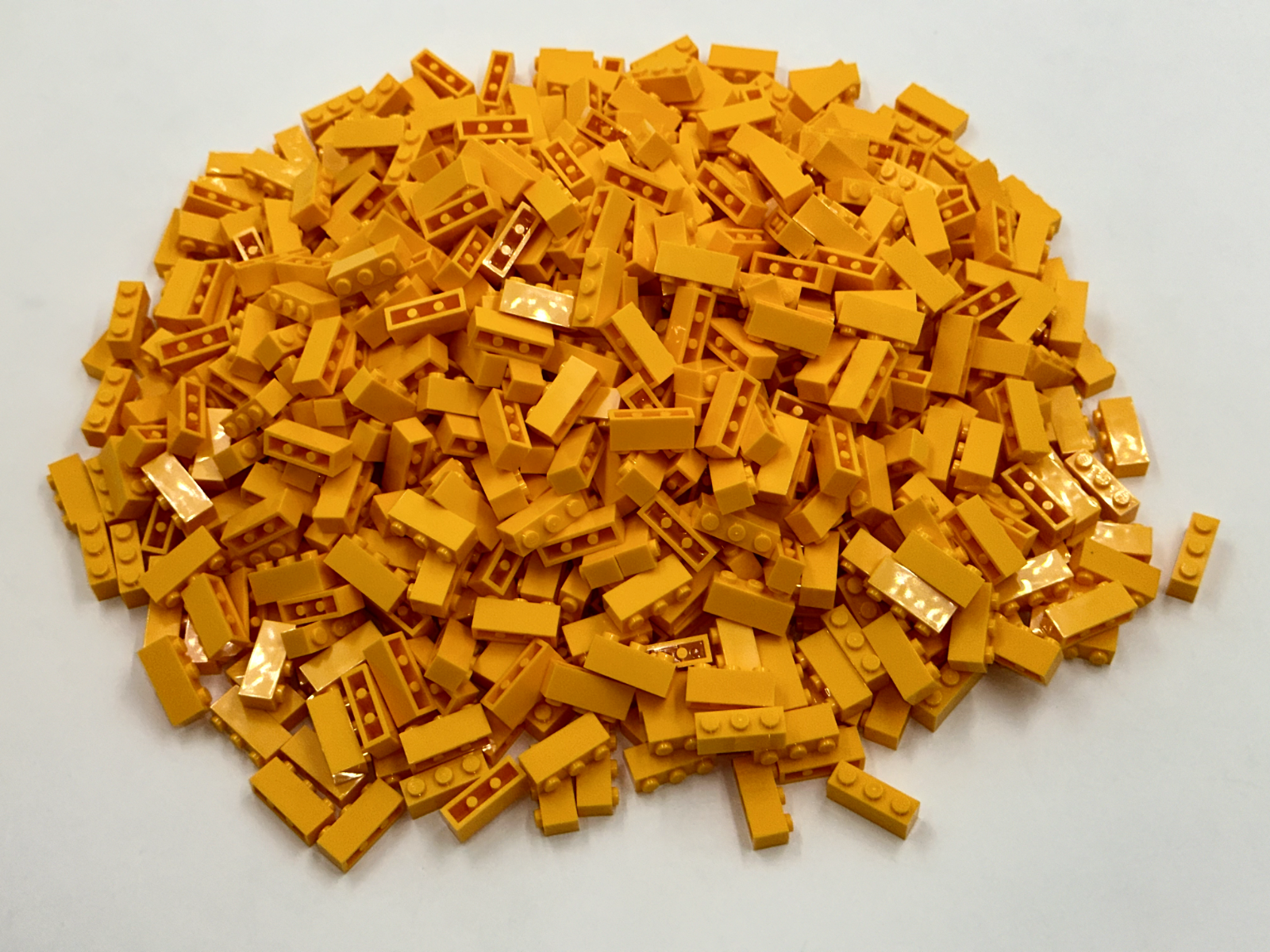 LEGO Pack of 100x New Bright Light Orange Brick 1 x 3 BULK BRICKS
