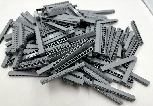 LEGO Pack of 200x New Light Bluish Gray Brick 1 x 12 BULK BRICKS