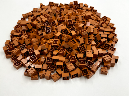 LEGO Pack of 200x New Dark Orange Brick 2 x 2  BULK BRICKS