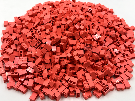 LEGO Pack of 100x New Coral Brick 1 x 2 BULK BRICKS