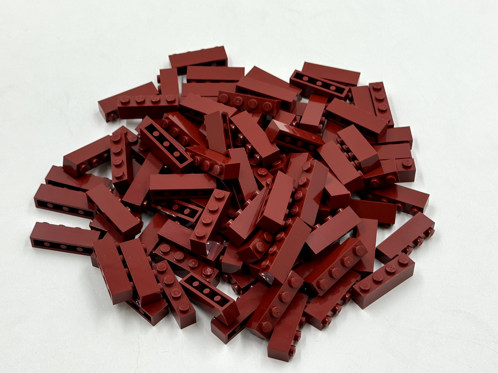LEGO Pack of 100x New Dark Red Brick 1 x 4 BULK BRICKS