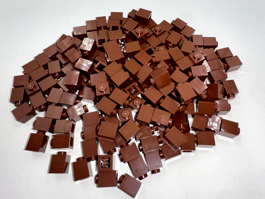 LEGO Pack of 200x New Reddish Brown Brick 1 x 1  BULK BRICKS