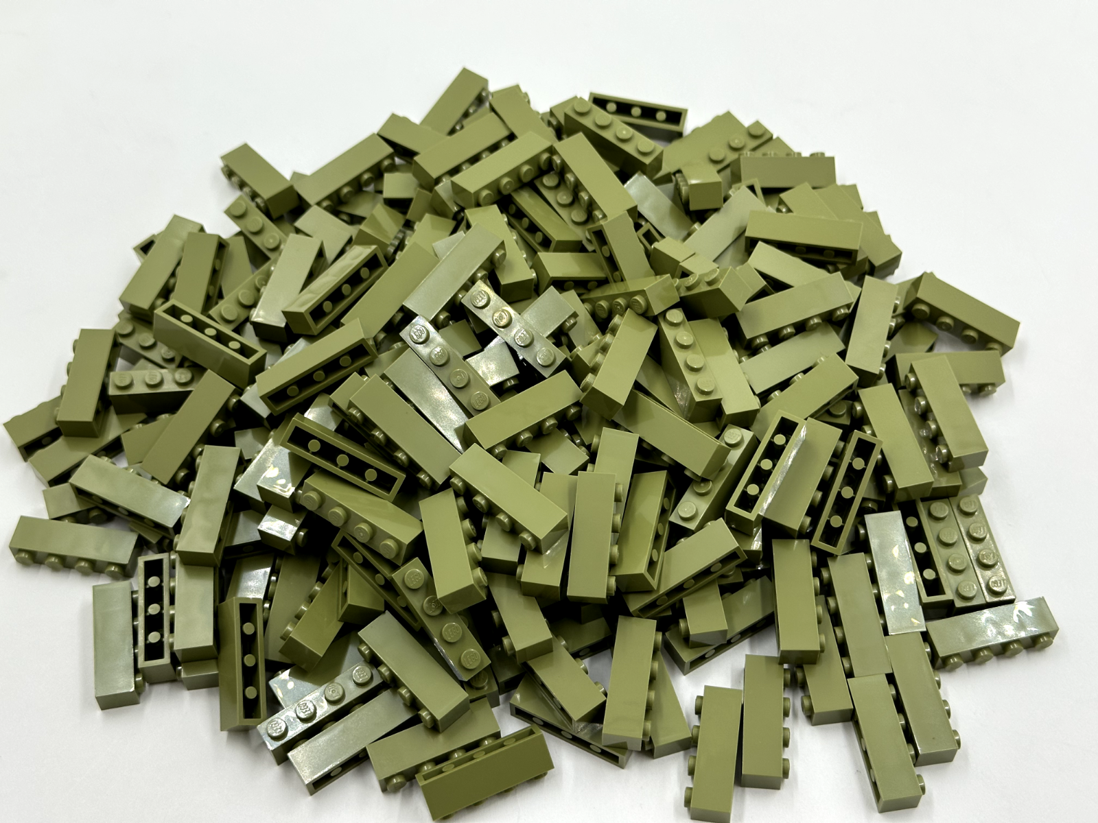 LEGO Pack of 200x New Olive Green Brick 1 x 4 BULK BRICKS