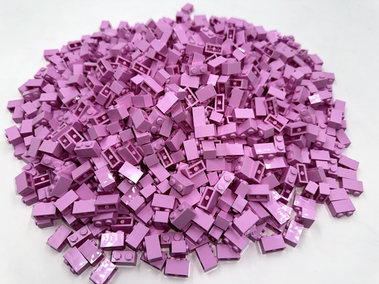 LEGO Pack of 100x New Bright Pink Brick 1 x 2 BULK BRICKS