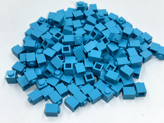 LEGO Pack of 200x New Medium Azure Brick 1 x 1  BULK BRICKS
