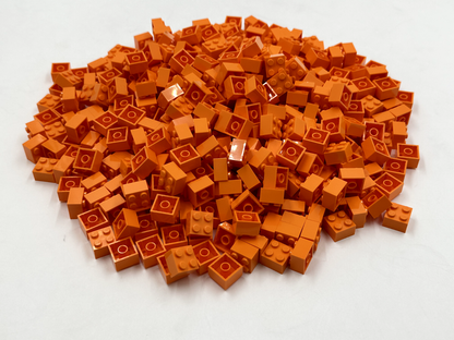 LEGO Pack of 100x New Orange Brick 2 x 2  BULK BRICKS