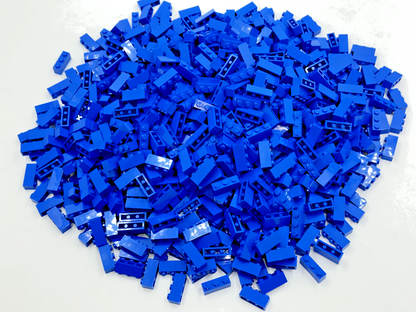 LEGO Pack of 200x New Blue Brick 1 x 3 BULK BRICKS