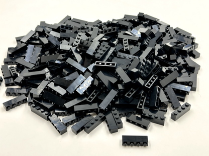 LEGO Pack of 100x New Black Brick 1 x 4 BULK BRICKS