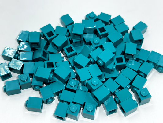 LEGO Pack of 100x New Dark Turquoise Brick 1 x 1  BULK BRICKS