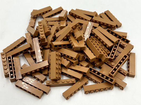 LEGO Pack of 200x New Medium Nougat Brick 1 x 6 BULK BRICKS