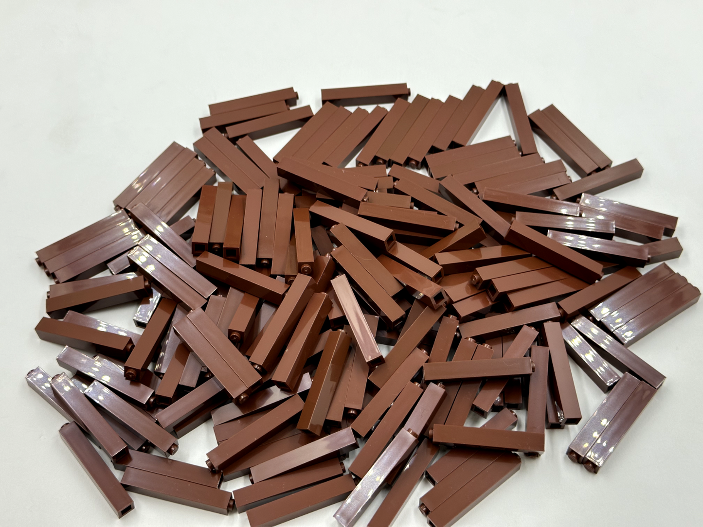 LEGO Pack of 200x New Reddish Brown Brick 1 x 1 x 5 BULK BRICKS
