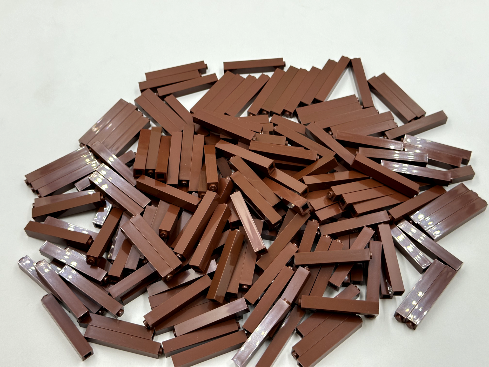 LEGO Pack of 200x New Reddish Brown Brick 1 x 1 x 5 BULK BRICKS
