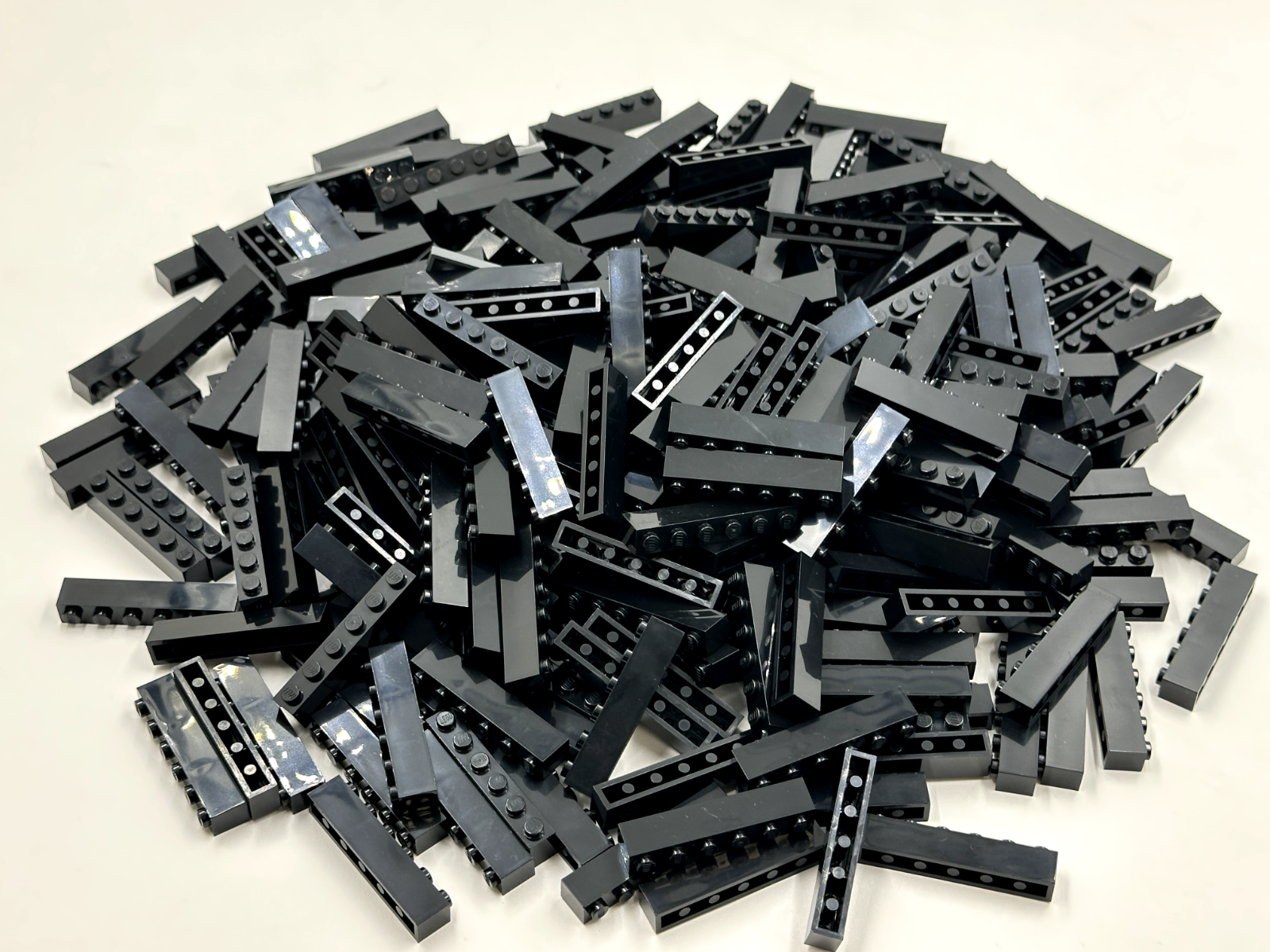 LEGO Pack of 100x New Black Brick 1 x 6 BULK BRICKS