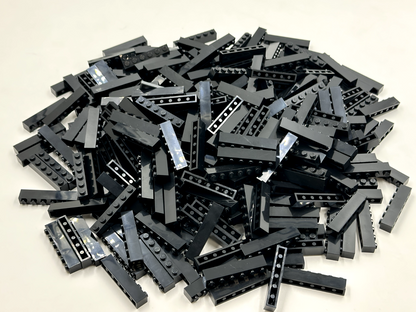 LEGO Pack of 100x New Black Brick 1 x 6 BULK BRICKS