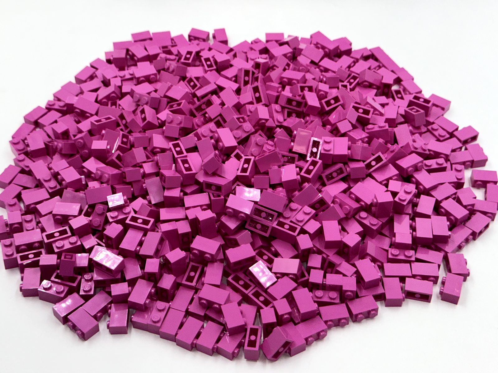 LEGO Pack of 200x New Dark Pink Brick 1 x 2 BULK BRICKS