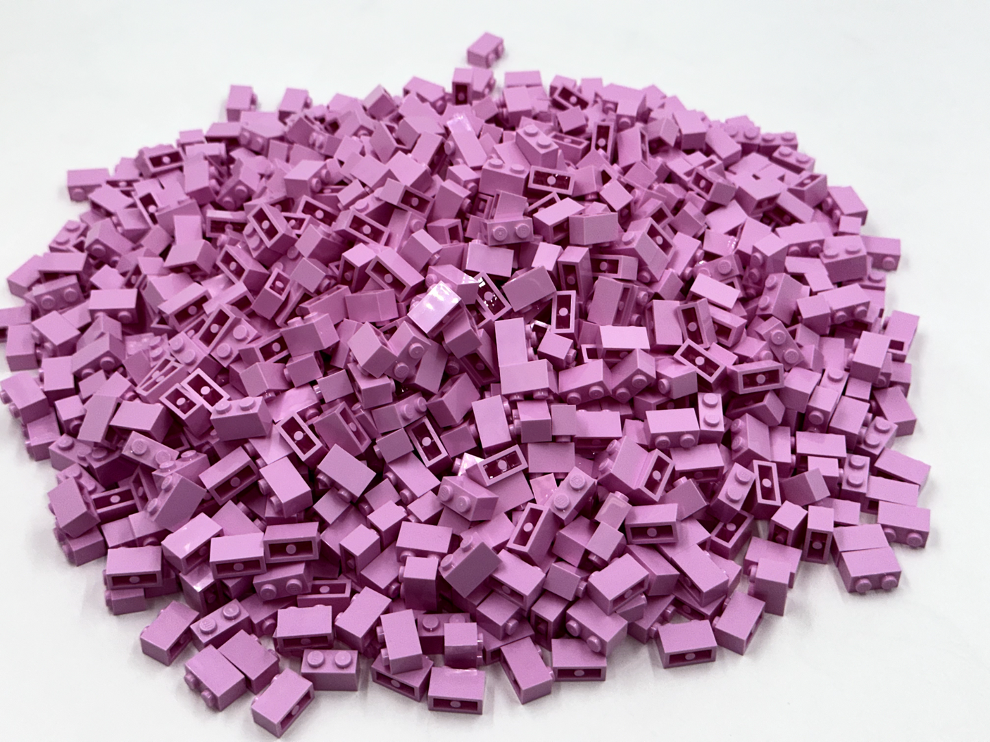 LEGO Pack of 100x New Bright Pink Brick 1 x 2 BULK BRICKS