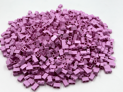 LEGO Pack of 100x New Bright Pink Brick 1 x 2 BULK BRICKS