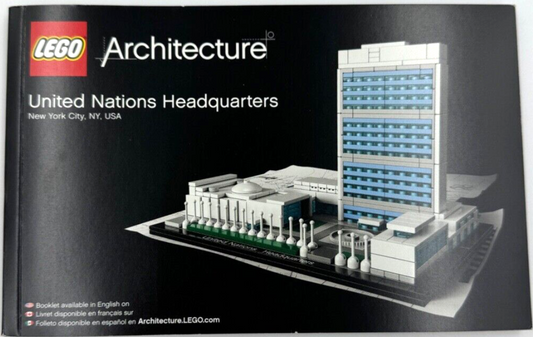 INSTRUCTIONS ONLY - LEGO LEGO ARCHITECTURE: United Nations Headquarters (21018)