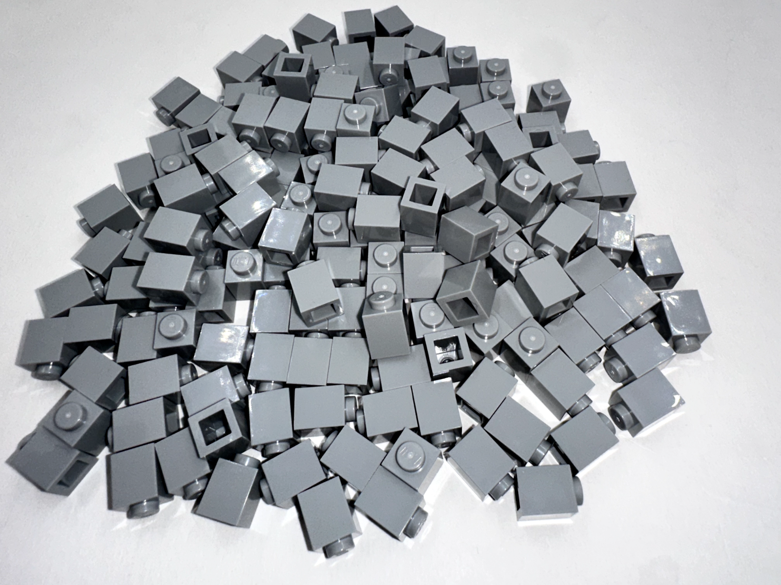 LEGO Pack of 200x New Light Bluish Gray Brick 1 x 1  BULK BRICKS