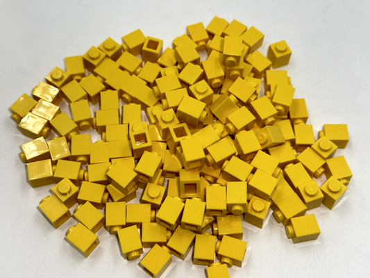 LEGO Pack of 100x New Yellow Brick 1 x 1  BULK BRICKS