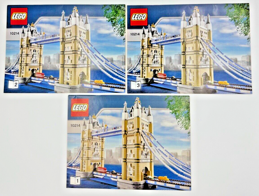 INSTRUCTIONS ONLY - LEGO Creator Expert Tower Bridge (10214) All 3 books