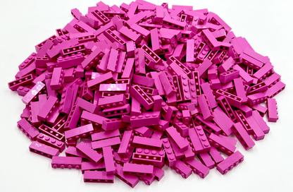 LEGO Pack of 100x New Dark Pink Brick 1 x 4 BULK BRICKS