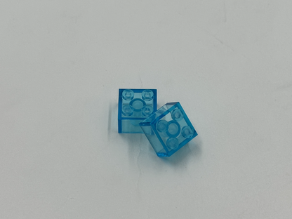 LEGO Pack of 1x New Trans-Light Blue Brick 2 x 2  BULK BRICKS