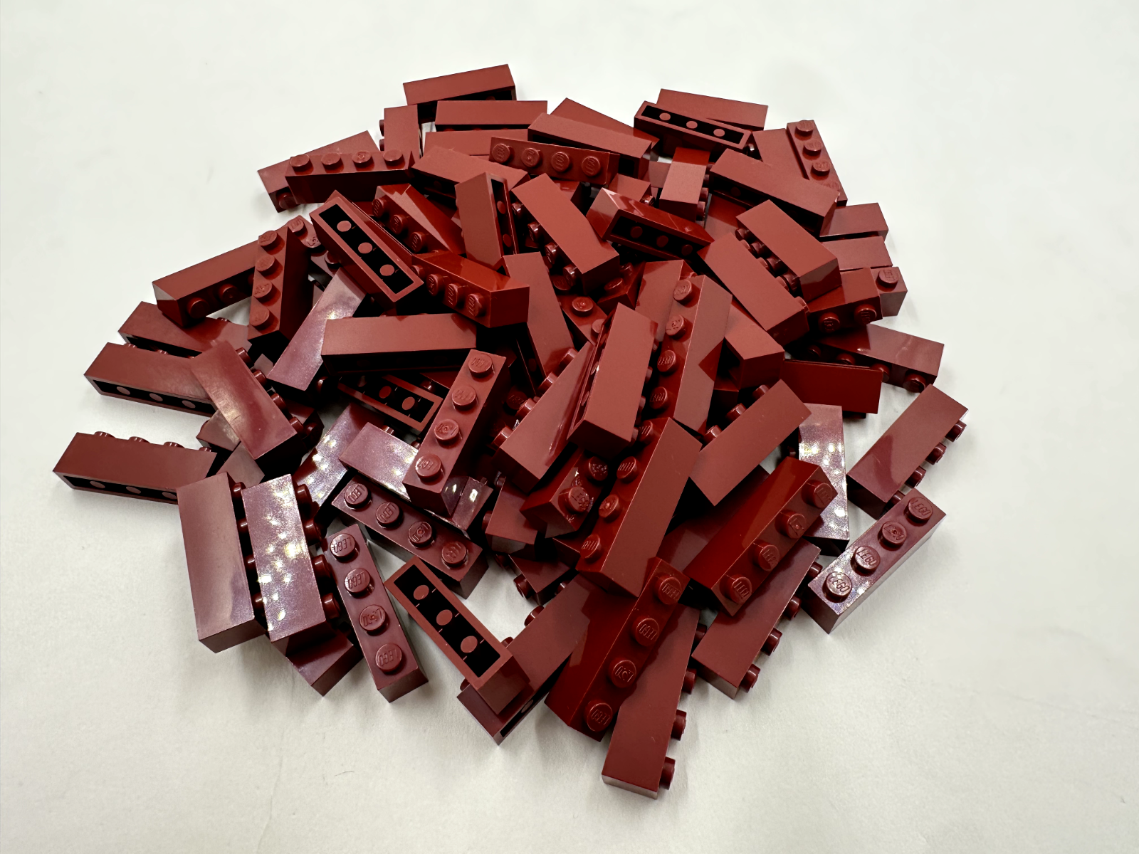 LEGO Pack of 100x New Dark Red Brick 1 x 4 BULK BRICKS