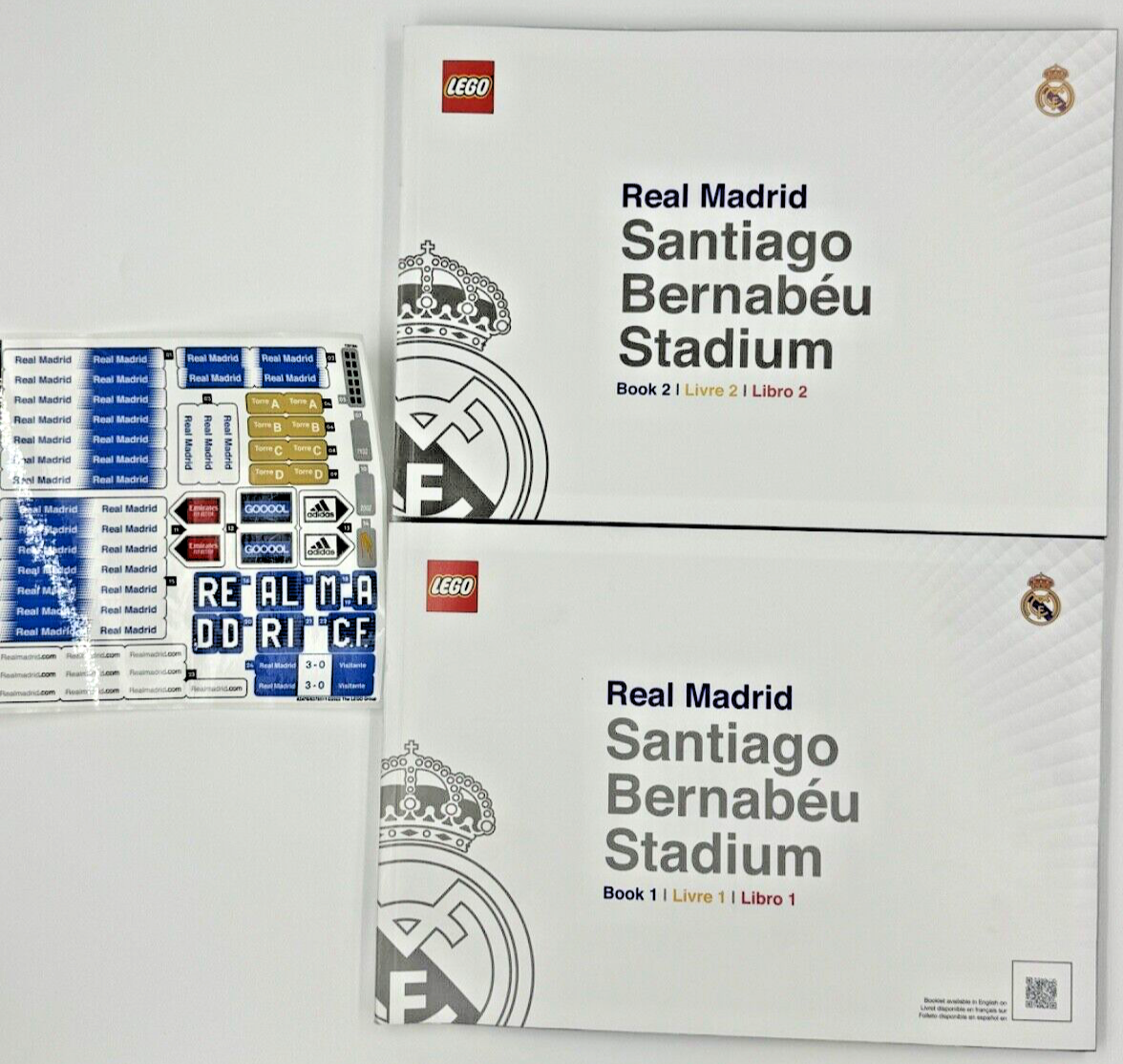 INSTRUCTIONS & STICKER ONLY -  LEGO Real Madrid – Santiago Bernabéu Stadium